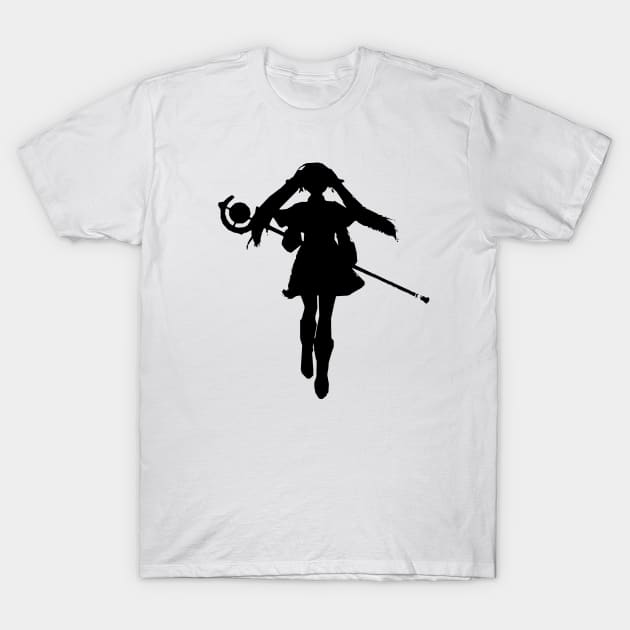 A design featuring Frieren the elf girl character as Frieren the Slayer from Sousou no Frieren Frieren Beyond Journeys End or Frieren at the Funeral anime fall 2023 D9 SNF53 T-Shirt by Animangapoi